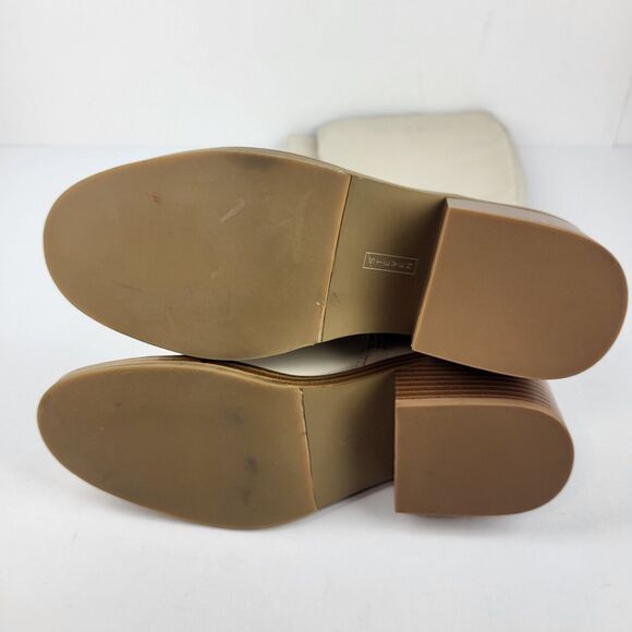 Steven by Steve Madden Calda Boots Faux Leather Off White Size 9M - Picture 15 of 16